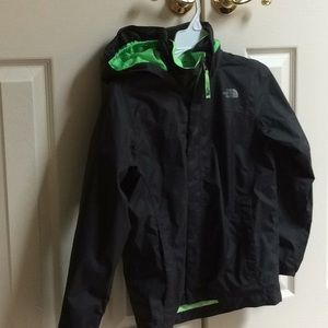 North Face rain jacket, boys M 10/12.